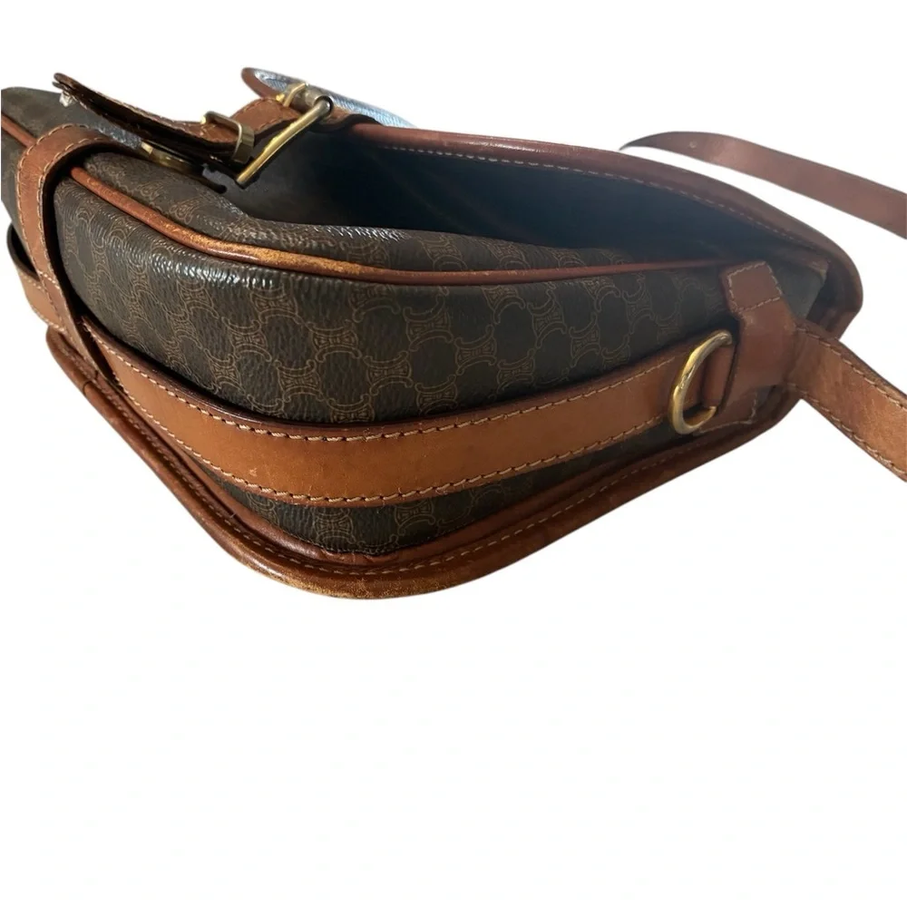 Vintage Rare Medium Celine Macadam Crossbody Bag - Picture 2 of 12